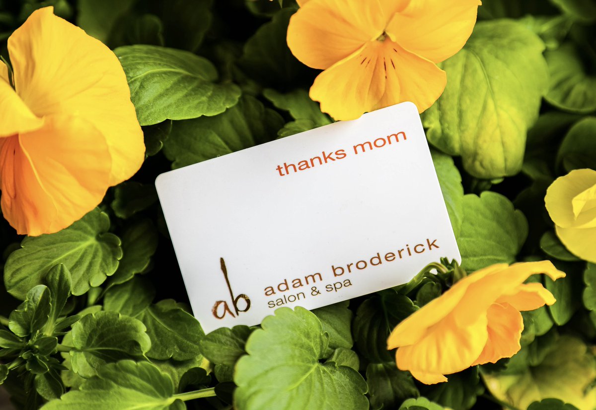 adambroderick's tweet image. best #mom ever! for every $175 in ab gift cards you purchase, receive an additional $25 gift card through mother’s day, may 10th. all #gift cards are not alike, so give the best and let them choose … with an ab #beauty and #wellness gift card. @adambrodericksalon #mothersday