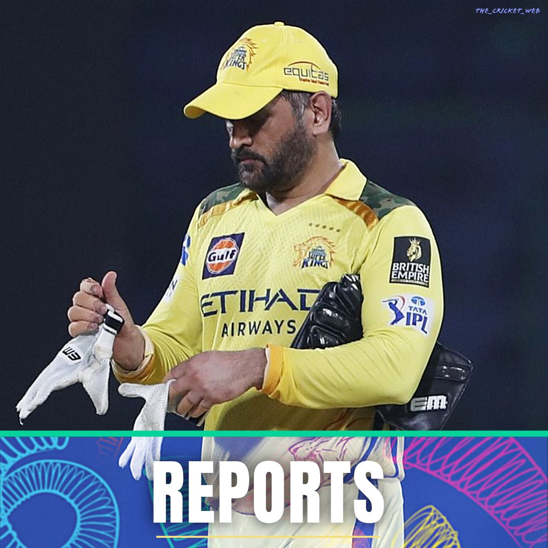 the_cricket_web's tweet image. 🚨 MSD UPDATE 🚨 

MS Dhoni didn’t travel with the team to Delhi for CSK’s next match 😢❌

But the franchise is still hopeful for him to feature this season finger 🤞🏼 

Source : Sportskeeda

@ChennaiIPL #MSDhoni #CSK #IPL2026