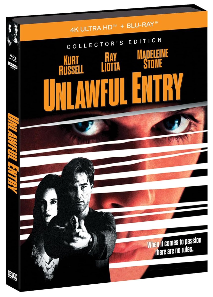 disc_connected's tweet image. ***ANNOUNCEMENT***

Coming on July 21st on standard #4K in the US from @Shout_Studios: #UnlawfulEntry (1992)!

Happily married Michael and Karen Carr call the police after a failed robbery in their Los Angeles home. Before long, Officer Pete Davis arrives and helps arrange the