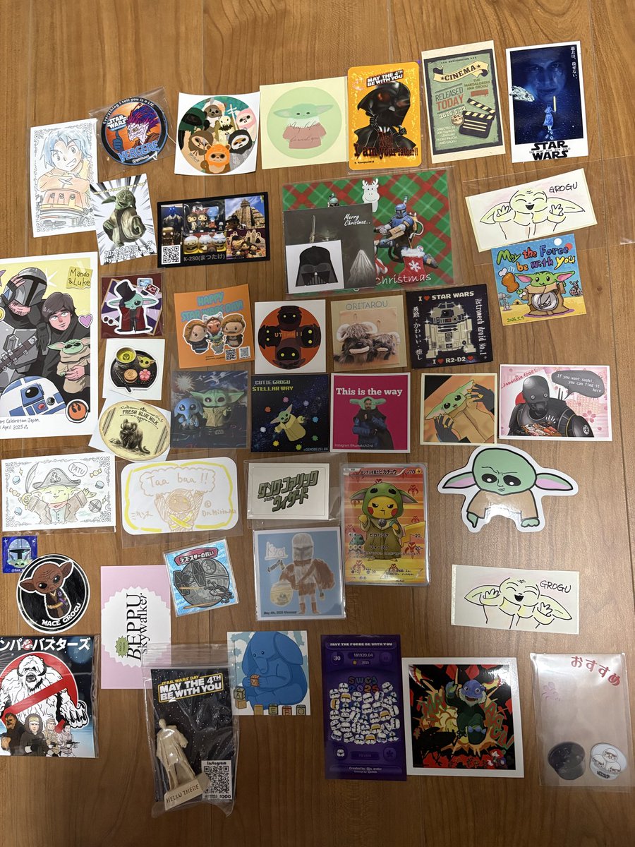 HOMIKA1009's tweet image. 今年もSWの日にみなとみらいへ。SWAG交換してくださった方ありがとうございました！大切にします！2枚目は配布したもの。次回からXのアカウントどこかに書いとこう。。
#みなとみらいウォーズ　#SWAG_now #SWAG #スターウォーズの日