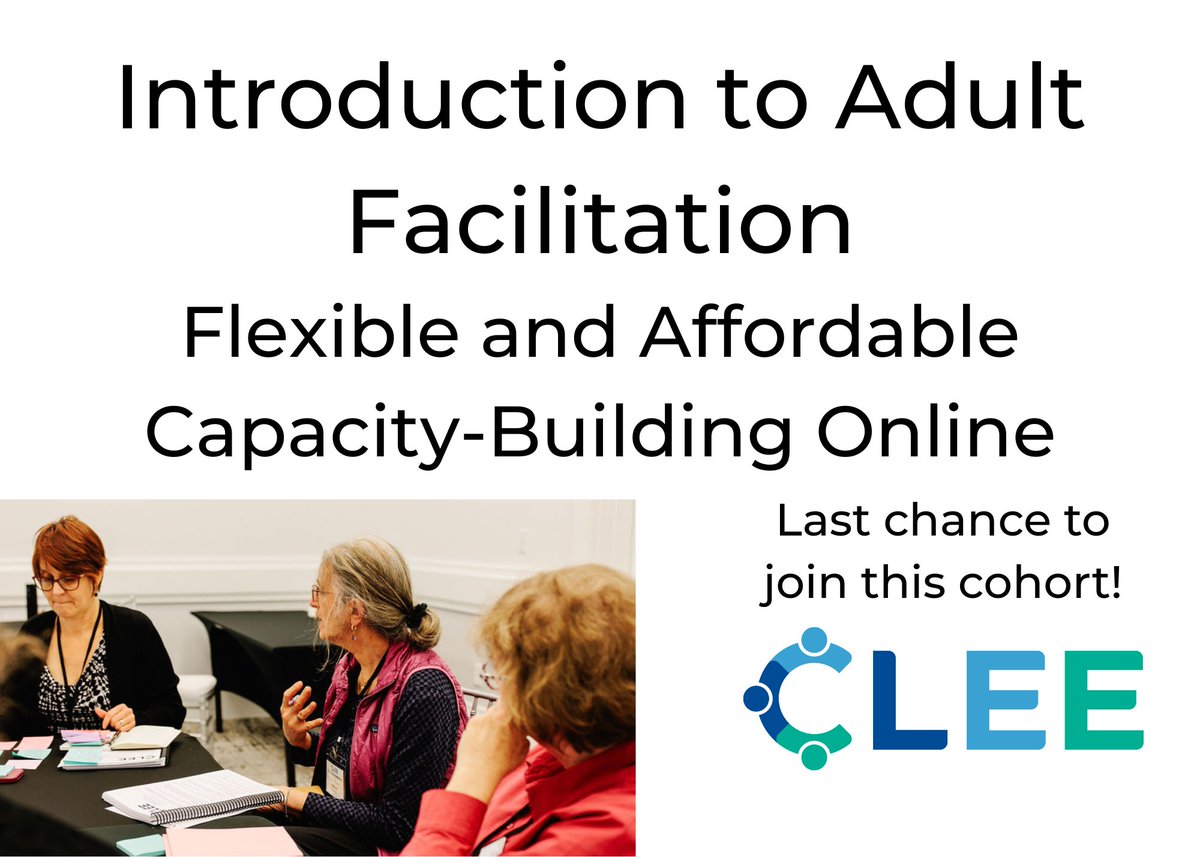 LeadforEquity's tweet photo. Introduction to Adult Facilitation is a flexible, online learning course designed to build capacity in the frameworks, tools, and mindsets required to lead effective and collaborative adult learning communities.

https://t.co/GEwSXNSC02 https://t.co/R1E1VGrRzn