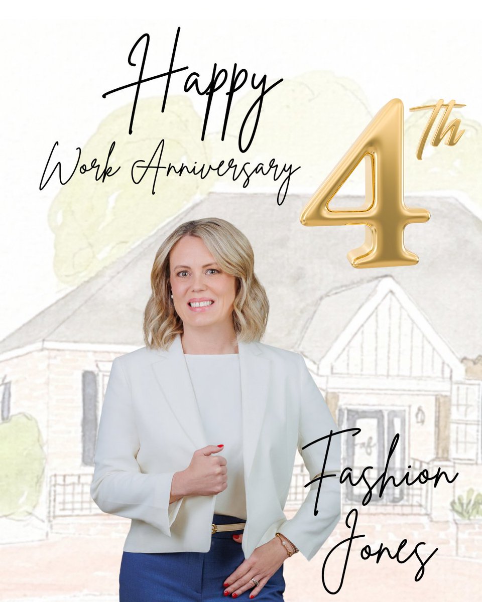 AFRealty_Group's tweet photo. Happy 4th work anniversary, Fashion Jones! 🎉✨ Your kindness &amp; commitment truly shine in all that you do. 🏡❤️ 

Fashion is nominated for Best of Middle Georgia! Let's show her some support by voting for her. Home &amp; Garden → Real Estate Agents category: https://t.co/MOpSaIoOk8 https://t.co/g7X4kvSdtn