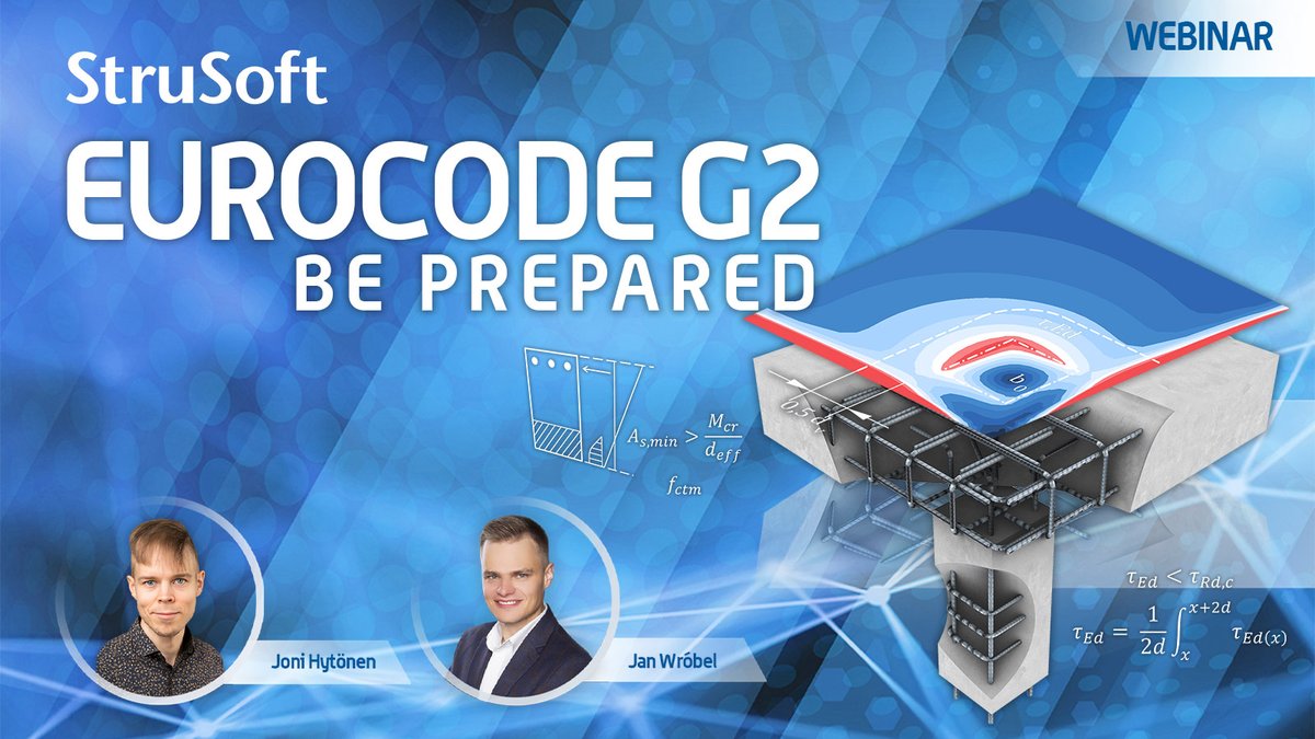 StruSoft's tweet photo. Prepare for the second-generation Eurocodes early and transition with confidence. That is why, in this upcoming webinar, we’ll show you how FEM-Design will support key aspects of the new Eurocodes.

Register here: https://t.co/dRJRI7OA6V

#StruSoft #FEMDesign https://t.co/YkahECra0l