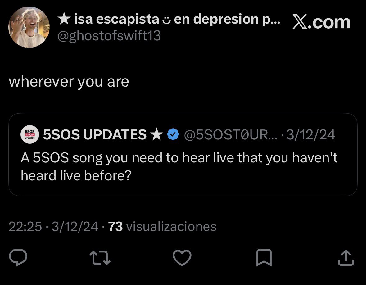 ★ isa escapista ◡̈ en depresion por 5sos ★ tweet media
