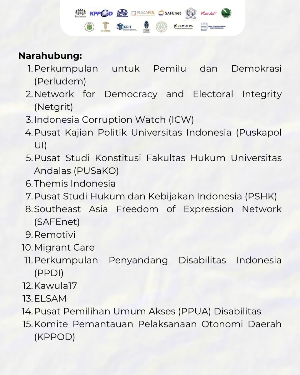 Perludem tweet media