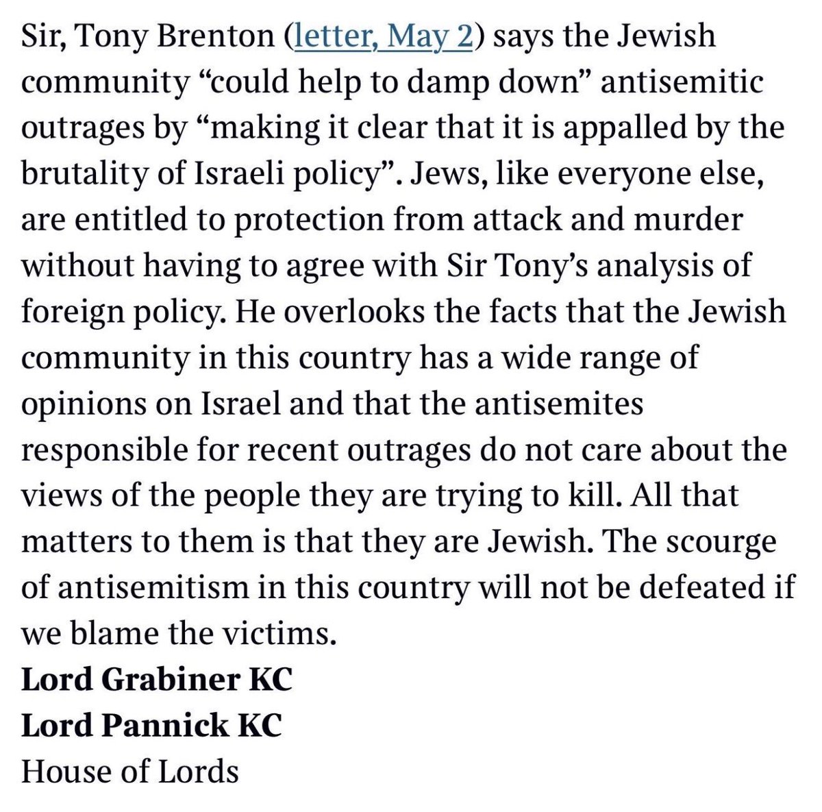 Well said.