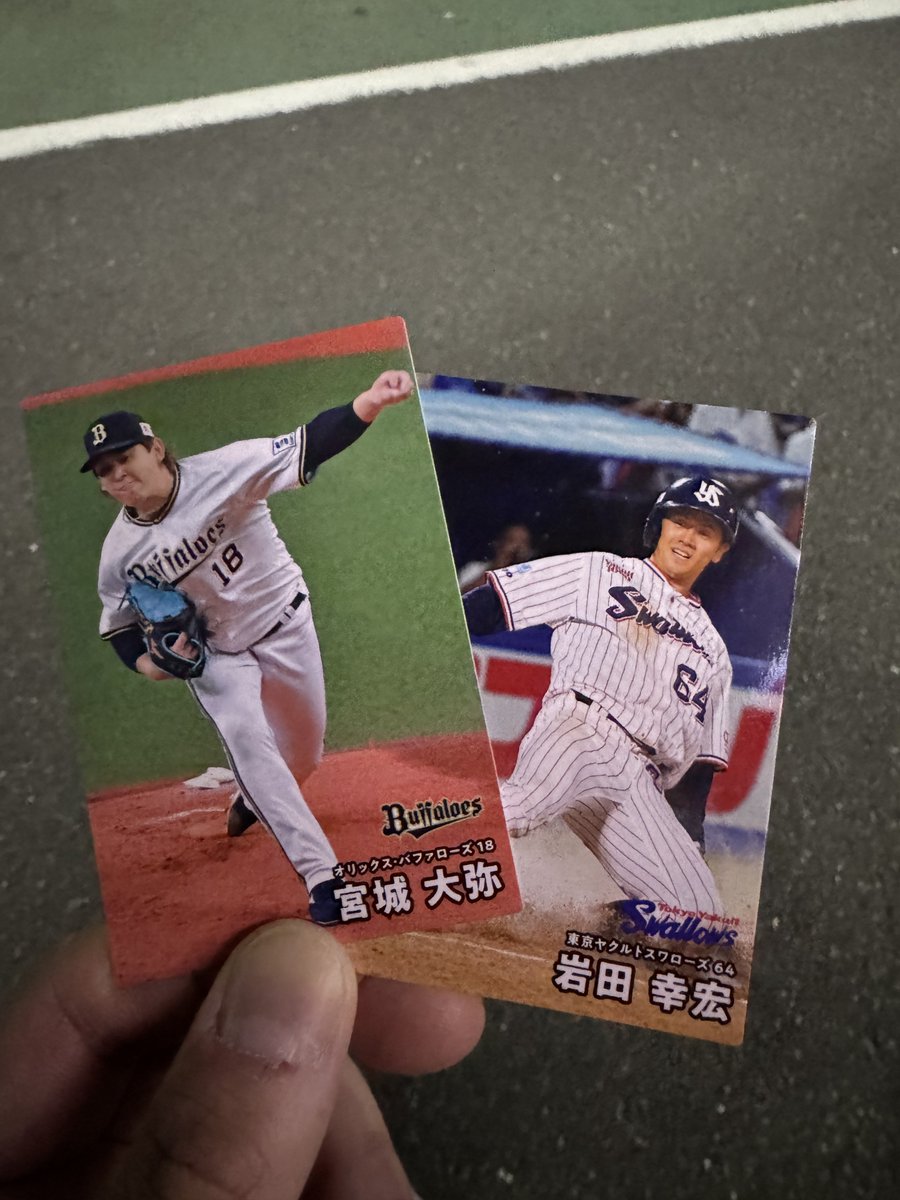プロ野球チップスを購入。この手の商品はオリックスを引く確率が高いんだよね