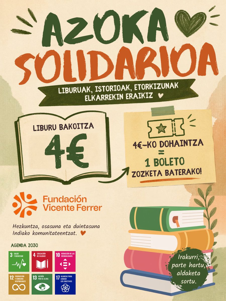 Botikazar's tweet photo. Maiatzaren 8an, ostirala, goizean zehar bigarren eskuko liburu azoka prestatzen ari gara. Liburu bakoitzak istorio bat du eta zure dohaintzak bizitza berria ematen dio. 
Ekar iezaguzue zentrora, Zuzendaritzara, eta lagundu kausa bidezko baten alde.

#liburuazoka #iesbotikazarbhi https://t.co/GcWEV2h97C