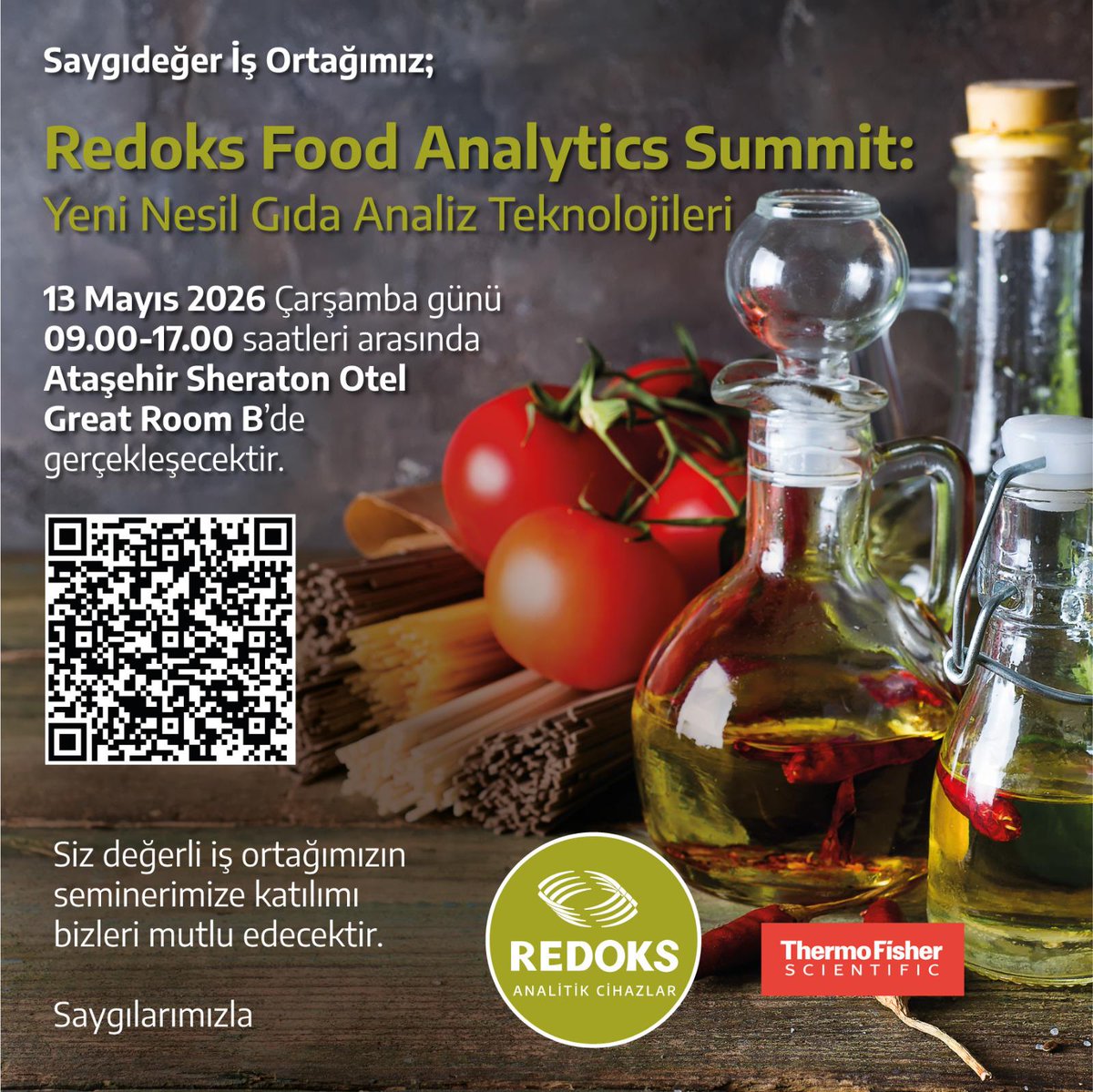 redokslab's tweet photo. Yeni nesil gıda analiz teknolojileriyle tanışmaya hazır mısınız? 🌱🔬

Redoks Food Analytics Summit’te sektörün geleceğini şekillendiren yenilikçi çözümleri birlikte keşfediyoruz. 

#Redoks #FoodAnalytics #GıdaAnalizi #GıdaGüvenliği #Teknoloji #Seminer https://t.co/I5iePQigEJ