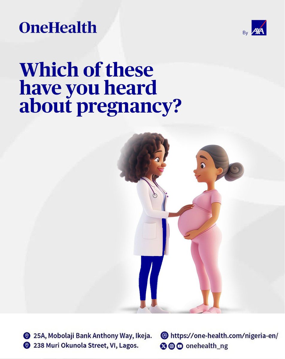 OneHealth_ng's tweet image. There’s a lot people say about pregnancy but what’s true and what’s not? 👀

Our Virtual Antenatal Clinic  replay is available on YouTube. Click link in bio to watch.

#OneHealth #OneHealthbyAxa 
#Pregnancy #AntenatalCare #MaternalHealth