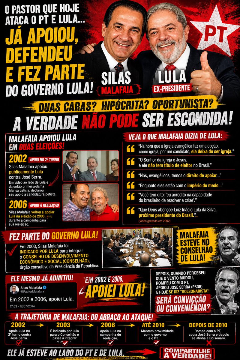 KaltTech's tweet photo. @AndradeRNegro2 Quem não te conhece, que te compre #Malafaia. 
Desde 2002 apoiando Lula e o PT. Fez parte do conselhão por indicação do próprio Lula. Apoiou Lula contra Serra, depois de uns anos largou Lula, foi apoiar Serra. Um dia desses batia no Flávio, agora o coloca no palanque. 😒🤦🏻‍♂️ Falso! https://t.co/DloVDgefCZ