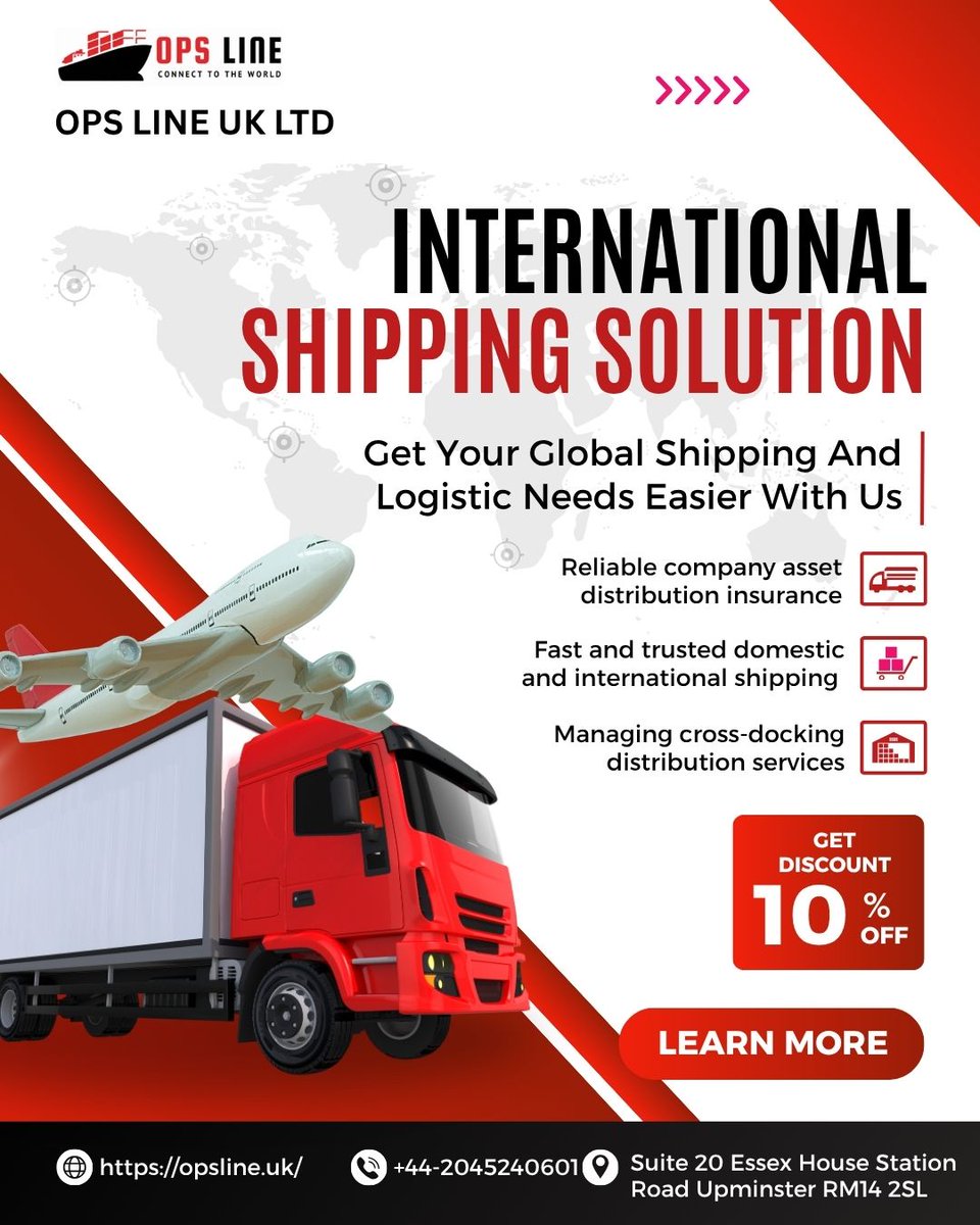 OPSLineUK's tweet image. Take your business global 🌍

Choose OPS Line UK for reliable, fast, and secure shipping solutions 🚀

📞 +44 2045240601
🌐 opsline.uk
#GlobalShipping #Logistics #Cargo #Shipping #Opsline #FastDelivery #BusinessGrowth