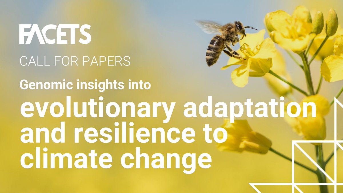 cdnsciencepub's tweet image. Canada is warming at roughly twice the global rate.

@FACETSJournal is now accepting submissions on how genomics can help understand adaptation and resilience to climate change.

Learn more ▶️ ow.ly/Rm9V50YOBgK

#ClimateChange #Genomics