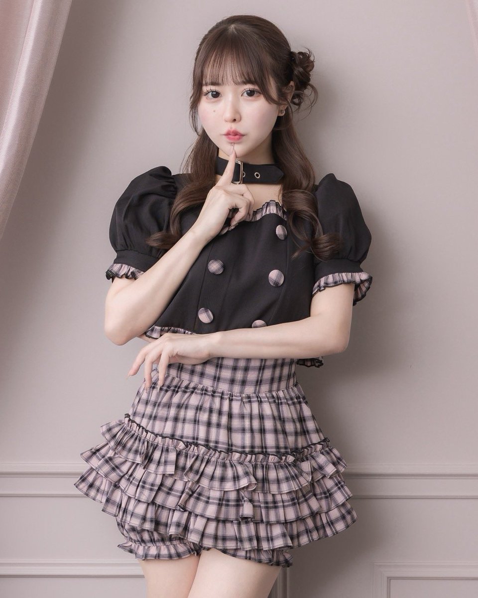 pium early summer collection 🎀／ ♡チョーカー付きチェックフリル