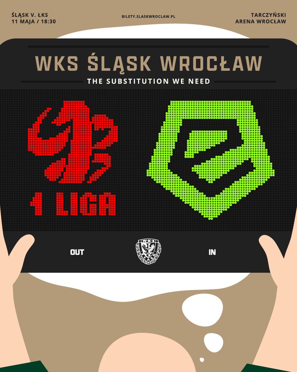 Danny_wro's tweet photo. Dawaj w poniedziałek na meczycho! 🇮🇹
#ŚLĄŁKS 

🎫 https://t.co/lSVt7iB7Gw
@SlaskWroclawPl https://t.co/BWEDTuf476