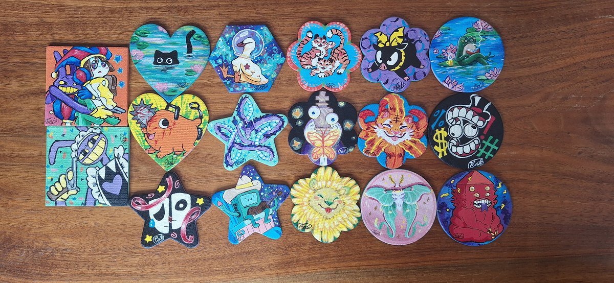 StitchedRabbit0's tweet photo. MINI Magnets!!!
The Amazing Digital Circus 
Adventure Time 
P-chan from ranma 1/2
And randomized ones<3

#tadc #adventuretime #pchan
#art #Magnets https://t.co/cD0hDiC12Y