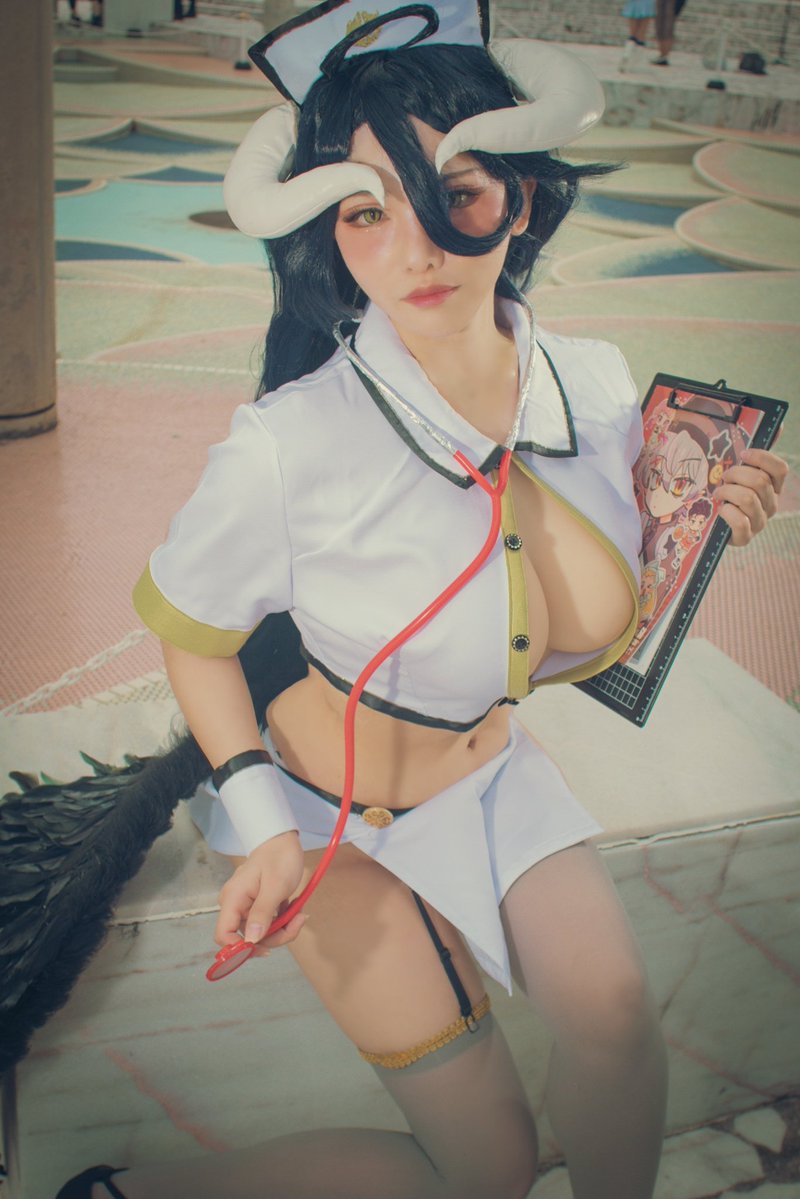 【 #Cosplay 】
OVER LOAD  アルベド
〜Desktop Cute ｼﾘｰｽﾞ＊ﾅｰｽ服ver〜

📸Zuki様
#おでライ  #おでライ沖縄
#おでかけライブin沖縄
#Noahの匣庭  #コスプレ