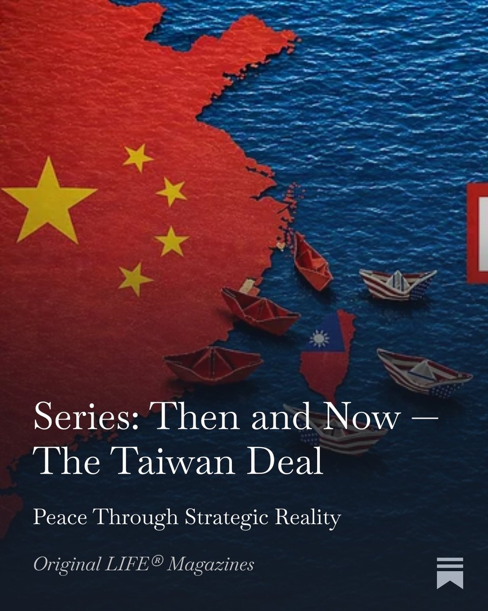 Lelandthebook's tweet image. Peace is not weakness. It is strategy.
Taiwan may be the most dangerous ambiguity in the world.

Read: originallifemagazines.substack.com
Shop: OriginalLIFEmagazines.com

#Taiwan #China #TSMC #Semiconductors #Geopolitics #ColdWar #USChina #ForeignPolicy #ThenAndNow #OriginalLIFEMagazines