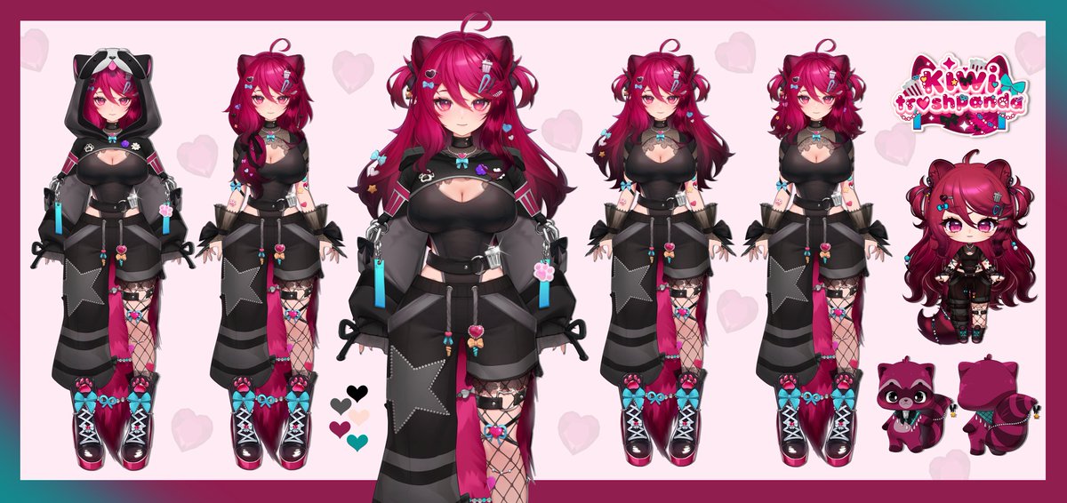  🖤 kiwitrashpanda 🦝 Raccoon VTuber tweet media