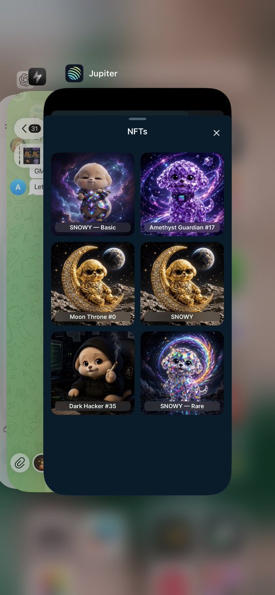 chainpulseoffi's tweet image. 🚀 SNOWY NFT COLLECTION IS LIVE 🚀

From cosmic pups to moon throne kings — the Snowy universe is officially here.

✨ Unique traits  
💎 Rare &amp;amp; limited pieces  
🌌 Built for the culture  
snowynft.com

Which one are you minting? 👇  
#NFT #SolanaNFT #Web3 #CryptoArt