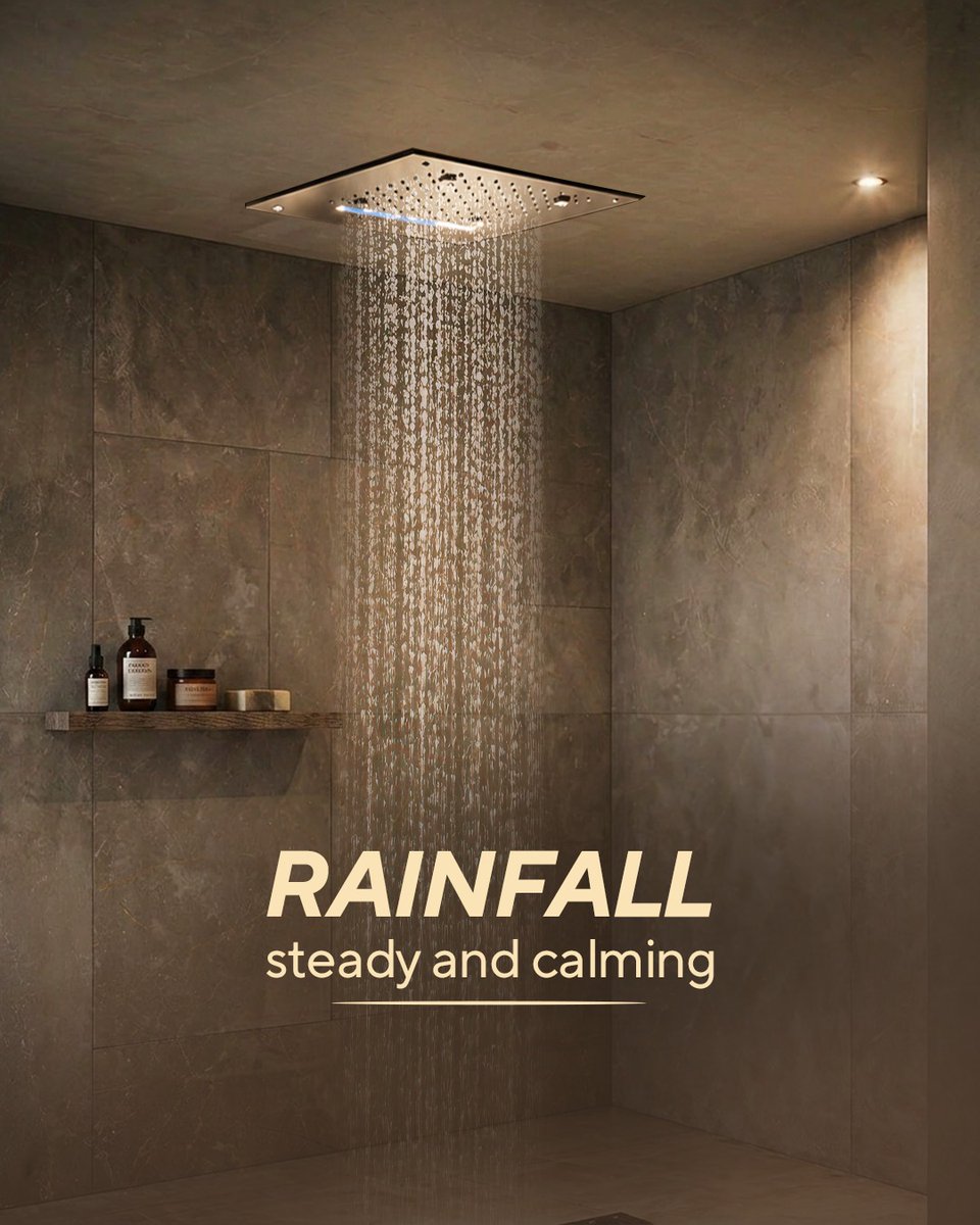 AstralBathware's tweet image. Designed around how you want to feel.

Whether it’s a soft mist to unwind or a rain flow to reset, each mode creates a moment that’s entirely yours.

Balanced with subtle LED accents, it transforms routine into experience.

#AstralBathware #BathroomDesign #EngineeredWithElegance
