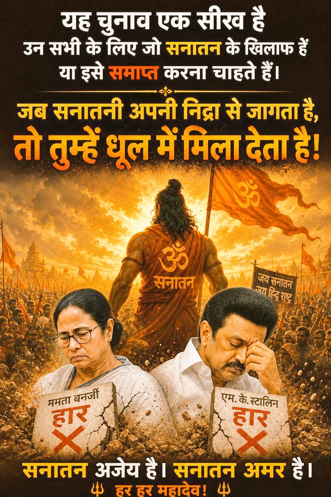 im_vandy's tweet photo. H!ndu R€surgence 🔥🔥
#electionresult2026 https://t.co/IjjBvL6Iq6
