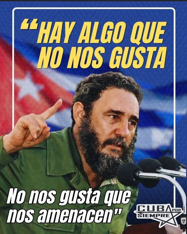 🇨🇺 Ni las campañas de descrédito ni las agresiones lograrán detenernos. Nos respaldan la historia, la dignidad y la convicción de un país que, reafirma su compromiso con la defensa de la Patria.
#CubaEstáFirme 
#CubaVencerá 
<a href="/AitakZamir68390/">𝑲𝒂𝒕𝒚_𝑹𝑪 🇨🇺🇵🇸🇦🇲</a> 
<a href="/elchikycub/">Alain Garcia</a> 
<a href="/CalderinDora/">Dora Salabarria Calderín</a> 
<a href="/BiaCMG82/">🦋𝕭𝖎𝖆 🇨🇺</a>