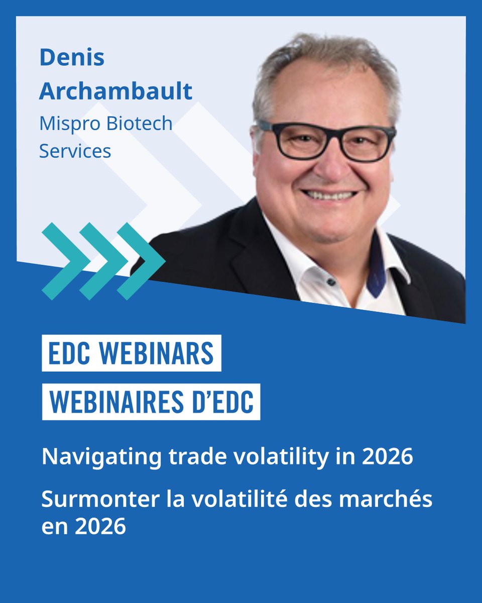 ExportDevCanada's tweet image. Explore how to manage export risk, protect cash flow and reduce dependency on the U.S. at our upcoming webinar Thursday, May 21 at 1 p.m. ET. #Canada #Export 

➡ go.edc.ca/frpo9n2p