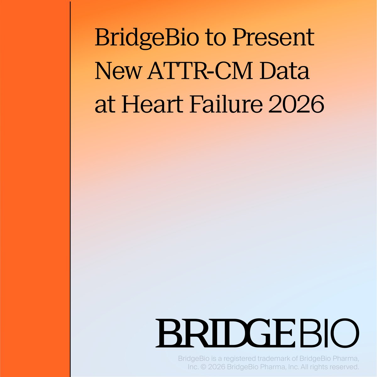 BridgeBio Pharma tweet media