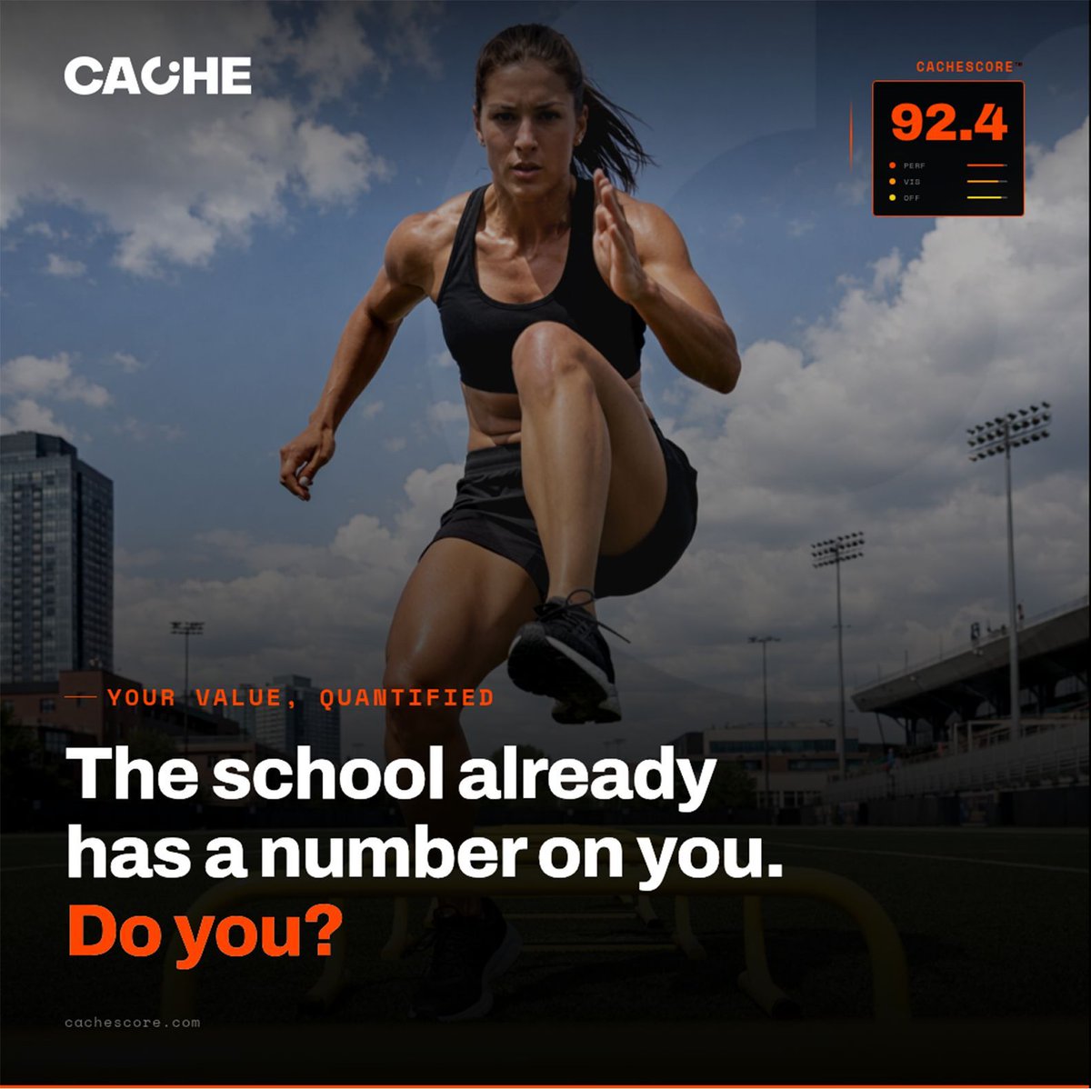 ai_cache's tweet photo. Cache AI just launched your athlete profile a real valuation built on your performance, your visibility, and your market value. Not a ranking or highlight reel. A number you can actually use. Schools and brands already have data on you. Claim your profile https://t.co/fJbE8AaEau. https://t.co/CYvEupLRWp