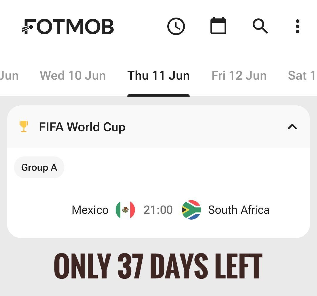 fifawc2026erc's tweet photo. 37 DAYS LEFT till the FIFA World Cup

You are not hyped enough 

Don’t be late to catch on

We are the OG, our ticker is constantly being shilled by the official FIFA

$FWC is your ticket to be a part of the fun and culture 

The difference will be clear soon https://t.co/5t3MYauNkL