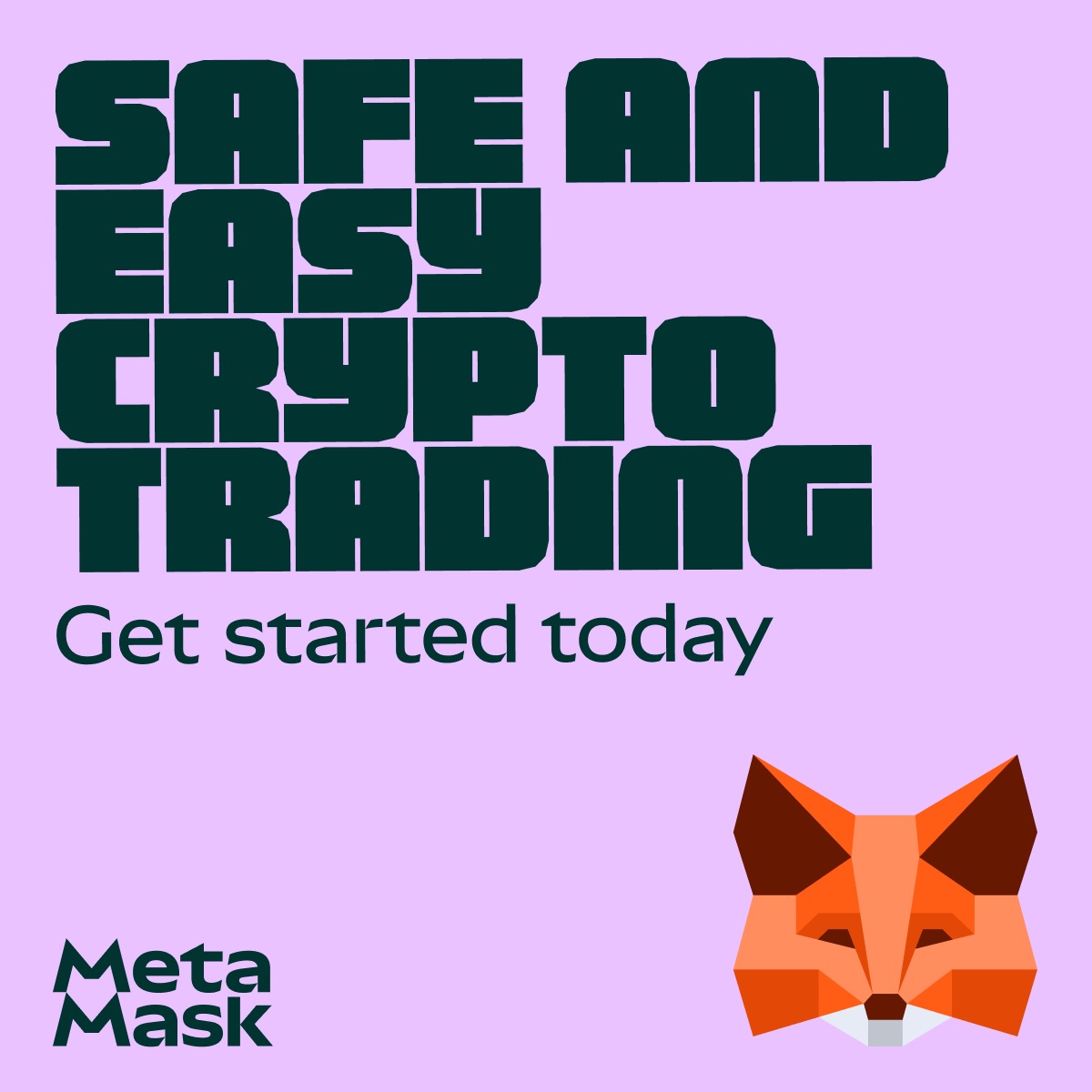MetaMask's tweet photo. Get started in minutes with the wallet trusted by over 100 million. Download MetaMask now!