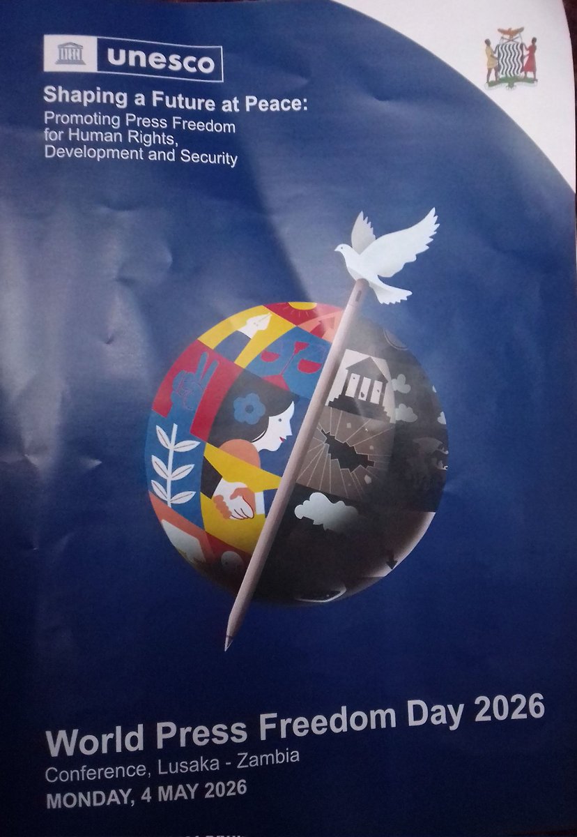 A key announcement was made today by Ms Mariya Gabriel Assistant Director -General Communication at UNESCO during the celebration of the World Press Freedom Day 2026 in Lusaka on the  African Union Continental Framework on Information Integrity &amp; Media Literacy Validation.📍
🇿🇲