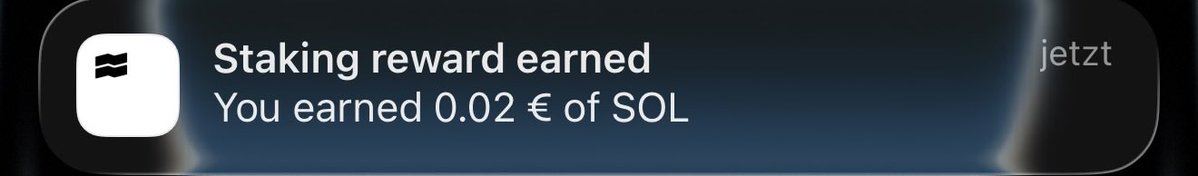 i7Robert's tweet image. Jetzt 2 Cent beim staking  bekommen 👍🏻 es wird langsam 

#solana #krypto #crypto #traderepublic