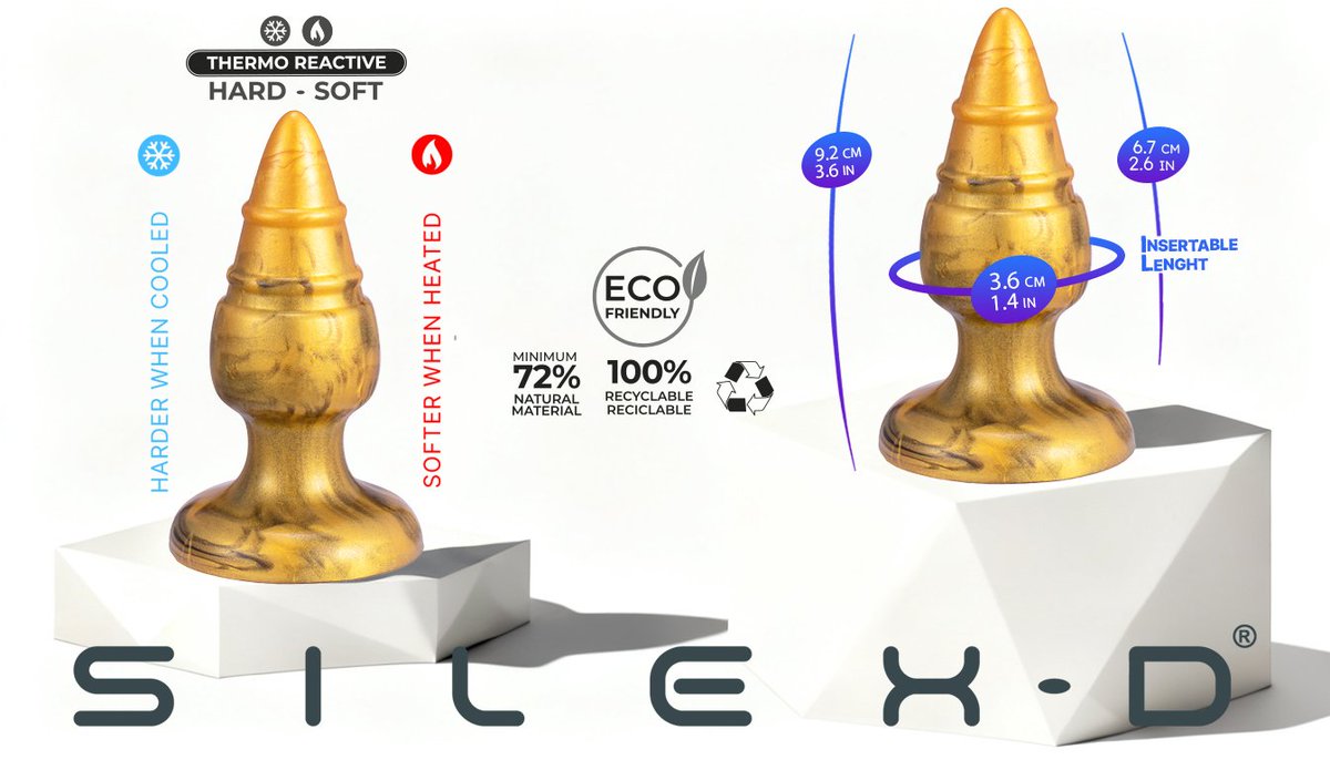 Silexd_Official's tweet photo. Your body sets the rules. 🔥❄️
Warm it up → melts into softness.
Cool it down → firms right up.
Gold. Natural. Recyclable. Unforgettable.
✨Goldy: Fantasy Collection by @Silexd_Official
👉https://t.co/IzbslHEquJ
#SILEXD #Goldy #FantasyCollection #AdultToys https://t.co/cH6uqqkKDK