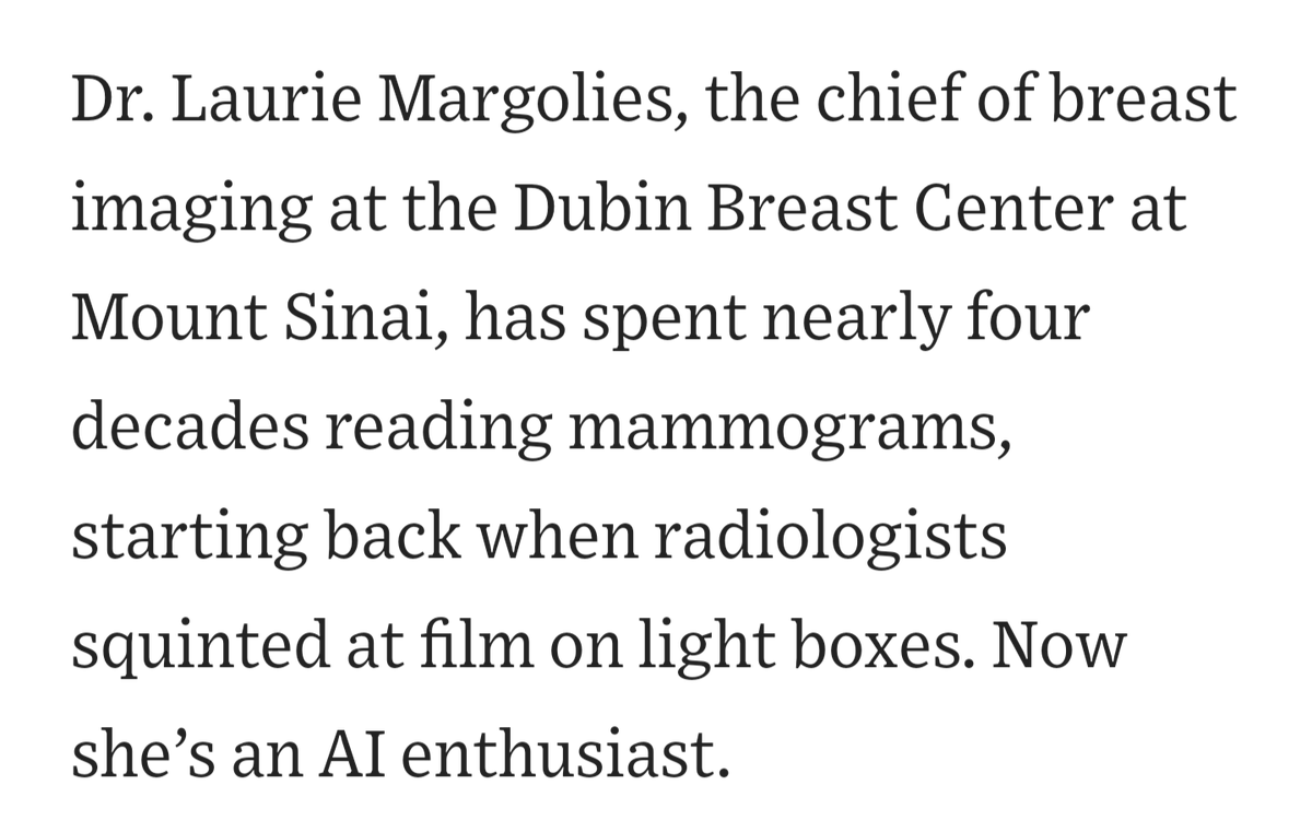 AdamThierer's tweet photo. important new @wsj article by @JoannaStern on breast cancer detection and role that AI can play in helping augment human doctors and catching what they might otherwise miss: https://t.co/hp7vYk5Ghu