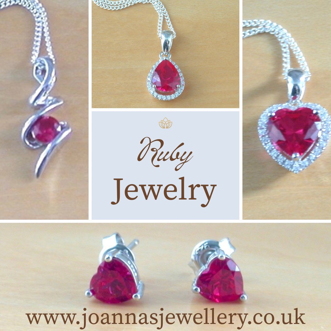 JoannaJewellery's tweet photo. Sterling silver ruby gemstone jewellery. https://t.co/wFoAKLHEL4 #ruby #rubynecklace #rubyjewellery #rubyjewelry #necklace #rubyanniversary #jewellery #gemstonejewellery #birthdaygift #necklace #earrings https://t.co/nJkQOdUIj6