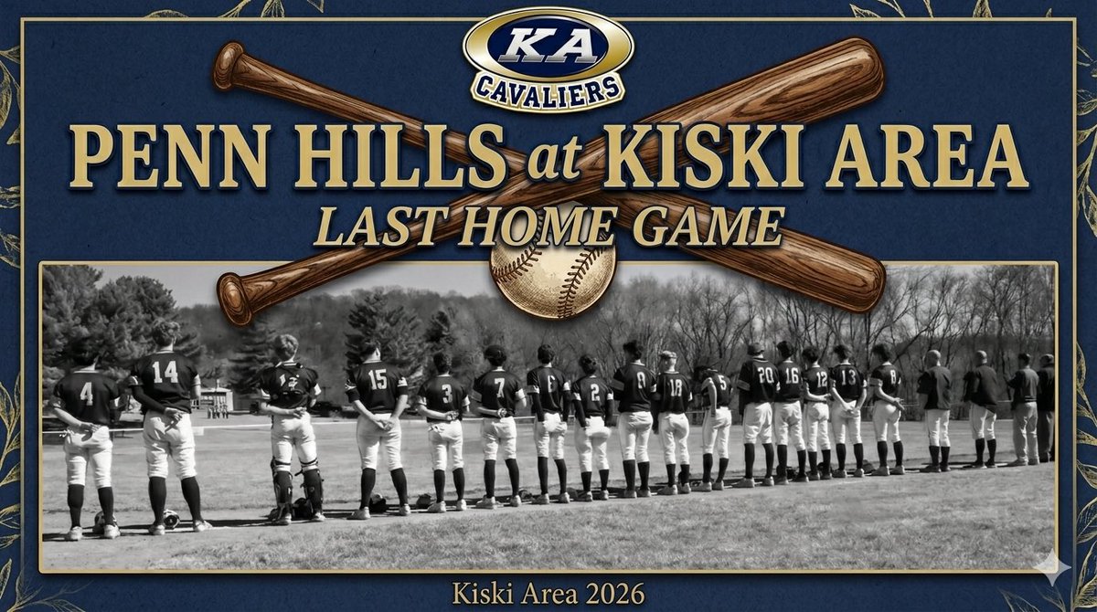 KiskiAreaBB's tweet photo. ⚔️⚾️⚾️GAME DAY⚾️⚾️⚔️
Two important changes:
1. Today’s varsity game is HOME with Penn Hills!
2. First pitch will be 4:30!
Come cheer the Cavs in the last home game of the year!!
#GOCAVS ⚔️ #KAALLDAY
@CoachNulph https://t.co/esx6sA6JB4