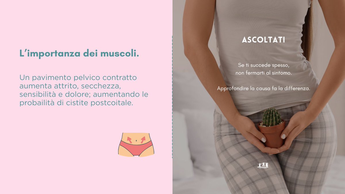 CistiteInfoAPS's tweet photo. Quando si parla di cistite dopo i rapporti si pensa subito ai batteri.
Ma non è sempre così semplice.

#dolorecronico #cistitepostcoitale #pavimentopelvico #curenaturali #salutefemminile https://t.co/REe8Y2xf66
