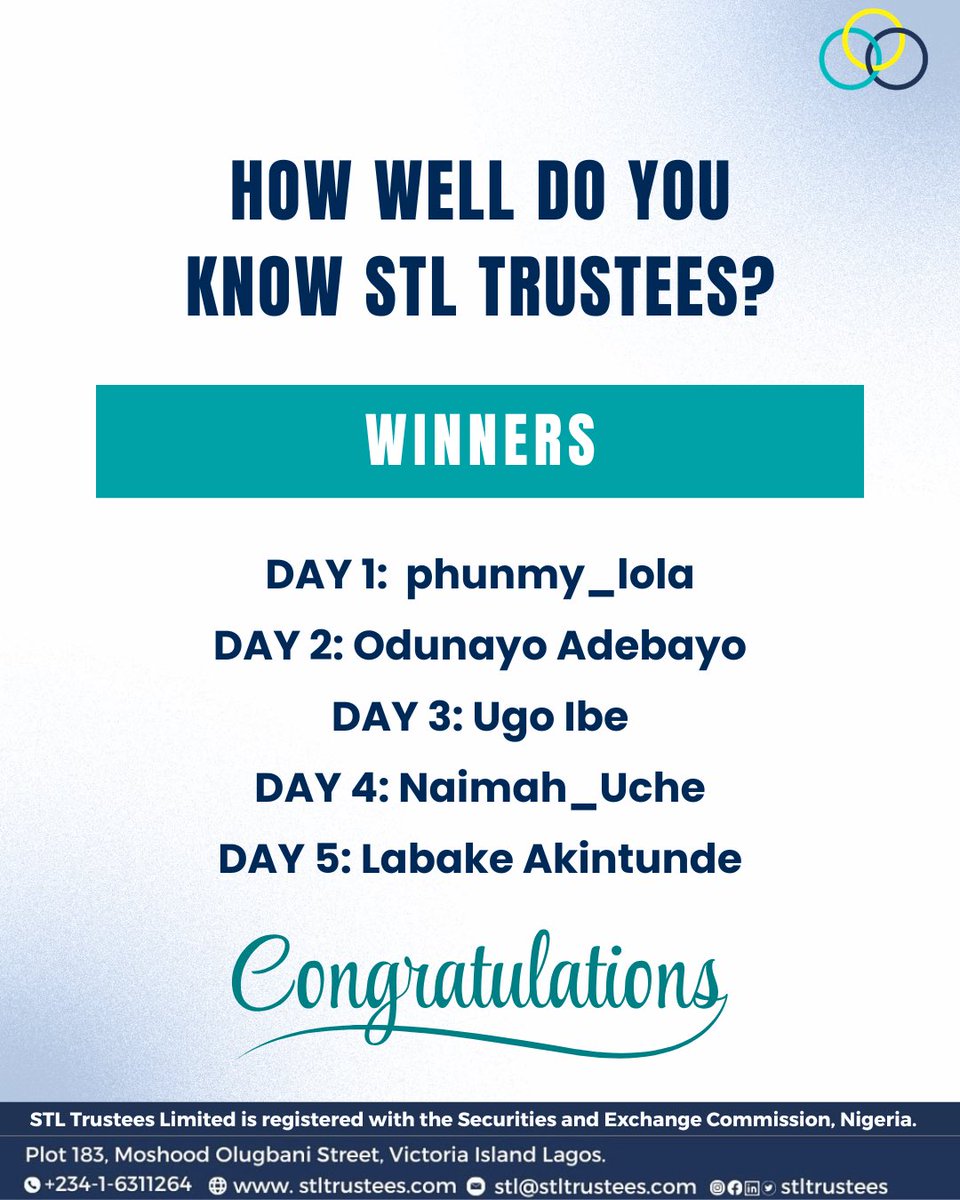 STL TRUSTEES LIMITED tweet media