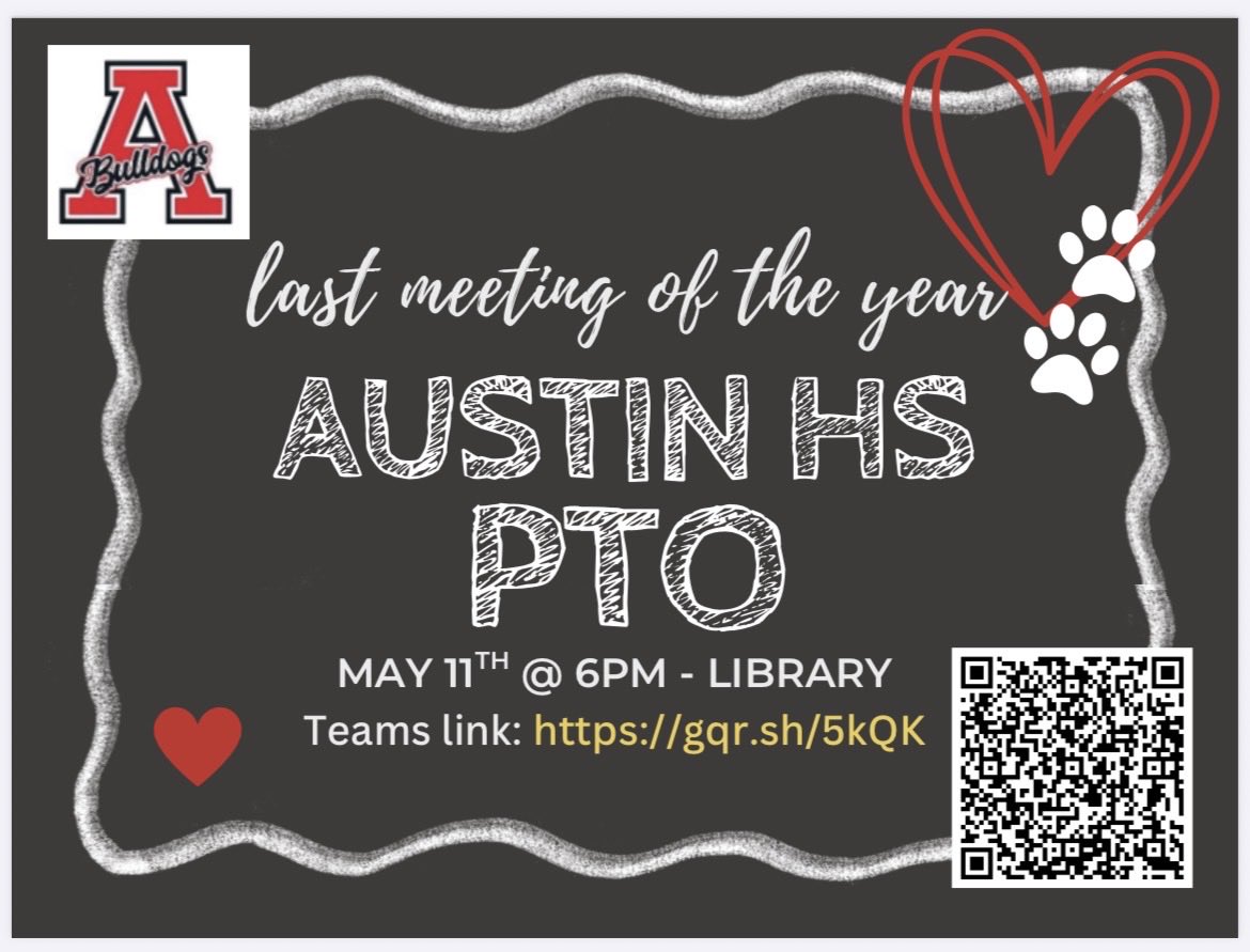 AHS_PTO24's tweet photo. Please mark your calendar for our last meeting of the year and last spirit night of the year. Also if you are interested in getting involved in AHS PTO next school year please reach out to the contact on the flyer. May the Forth be with you and Happy Cinco de Mayo. ❤️ https://t.co/sPMaN6RWPN