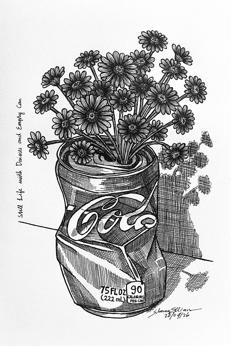 shawnellian's tweet image. Daisies in a Rusted Throat

Poem: open.substack.com/pub/shawnellia…

#art #artcommunity #writingcommunity #penandink #inkdrawing #poem
