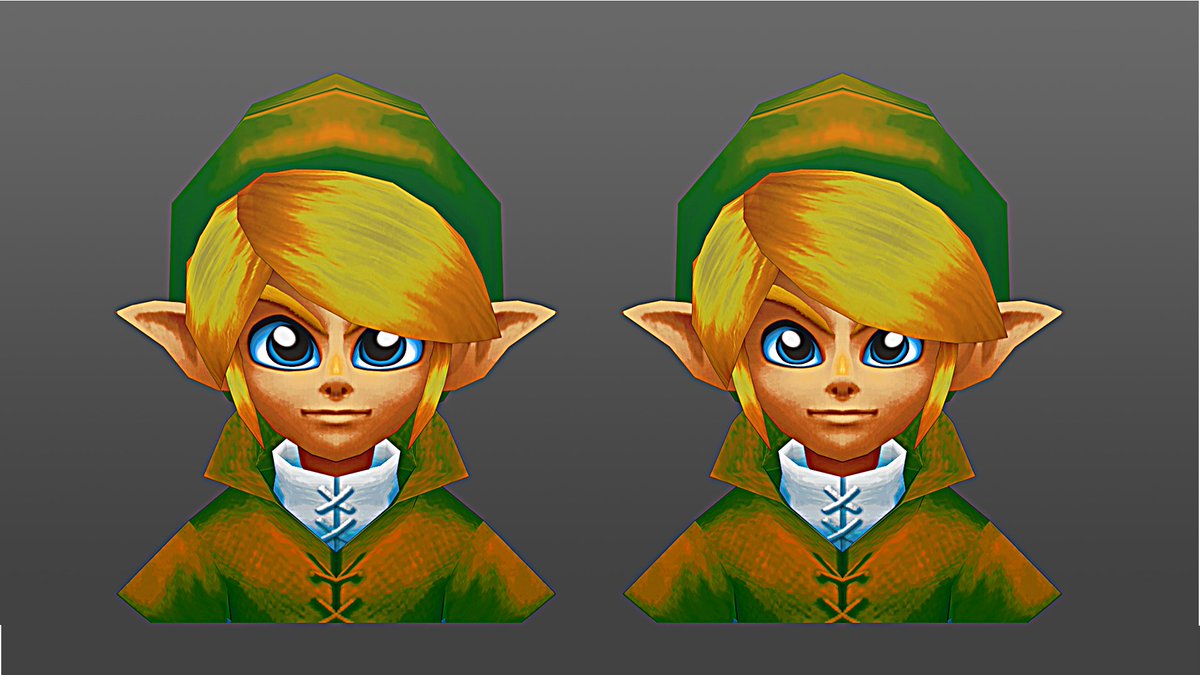 retromesh3D's tweet image. Hello! Thank you for the feedback over the weekend. I received a bit of critcism in regards to the eyes so I went ahead and scaled them down a bit. Left is before, right is after. Hope it looks better now! Look forward to more things! #Zelda #3dmodeling #animation #gaming