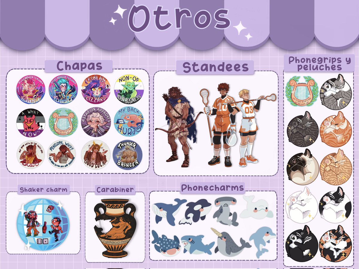 daykile's tweet photo. @JW_Arte Heeey!! Soy Nei y estaré en el stand NC-25 🌟 Como novedades traigo los llaveros de los mighty nein y los peluches de gatitos, y merch de fandoms como EPIC y más musicales, Hades, Disco Elysium, Arcane..

Si queréis reservar algo, aprovechad porque voy cortísimo de existencias 🥲 https://t.co/6o4hxEqGdR