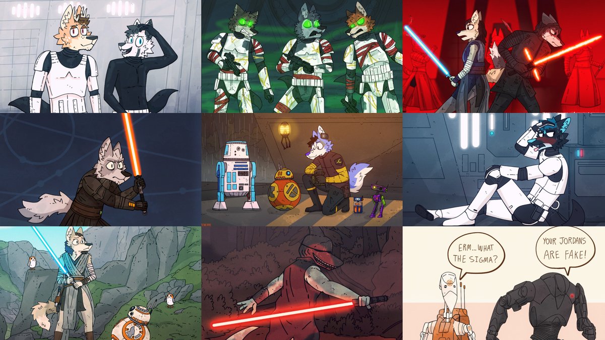 FreneticWolf's tweet photo. Happy May the 4th! ✨️ https://t.co/lhJRbRZ7Z6