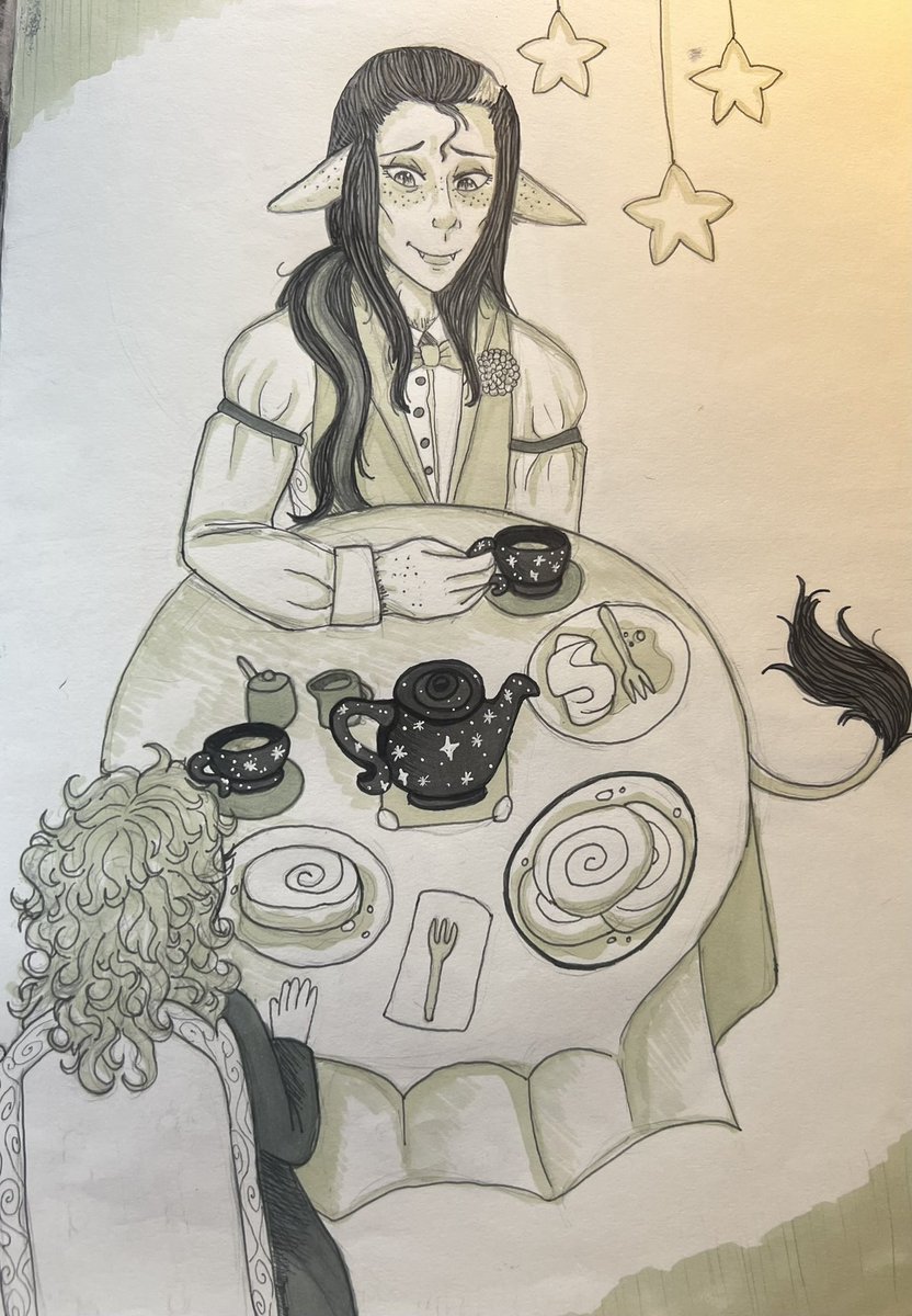 MLBaskerville's tweet photo. What do you get in THE LUSTER OF LIFE? 
🎭 theatre references 
❤️ found family and adoption
📖 references to books and folklore 
👻 nightmare fuel and mystery 
✏️ ink illustrations done by me!
🪄 Cozy fantasy with plenty of spooky
💞 processing grief and trauma 
#indiepit #YA #F https://t.co/QRpIlKT0GX