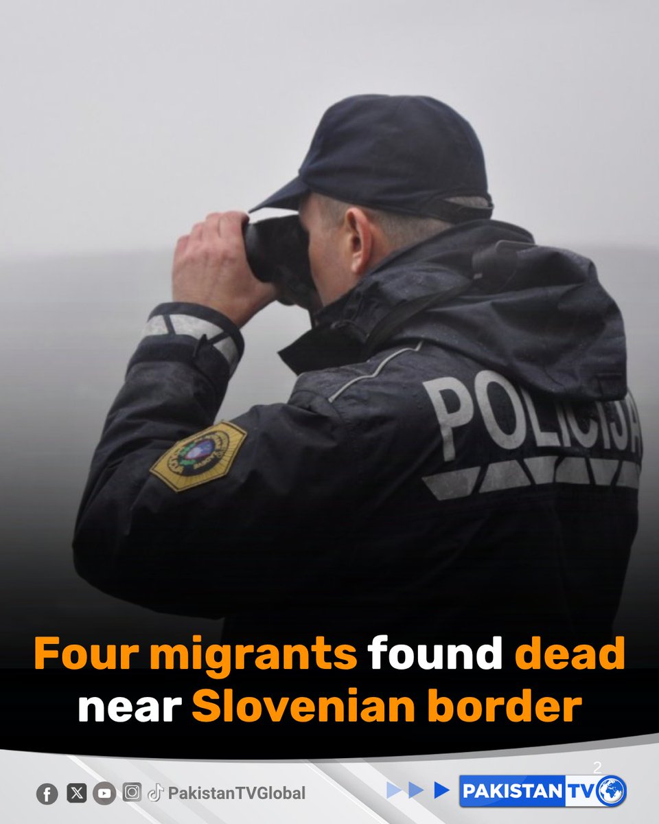 PakTVGlobal's tweet image. Croatian police discover four deceased migrants and rescue 15 others, two in critical condition, near Donje Prilisce, highlighting the dangers of human smuggling across borders.

#Croatia #Slovenia #Migrants #HumanTrafficking #PakistanTV