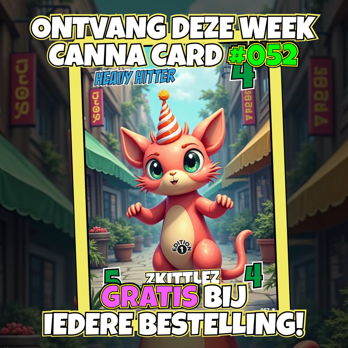 CbDkoning's tweet photo. En ook deze week weer een nieuwe Canna Card 🎉

Bij iedere bestelling ontvang je deze 1st edition Zkittlez Canna Card gratis bij iedere bestelling 💚

Verzamel ze allemaal 🔥

Bezoek direct onze website: https://t.co/sdfPOCUjUE 

#CBDkoning #CannaCards #CryptoCards #TCG #Tradingcards 🌱 #amsterdam #gratis #forfey #aztwe #ijsselstein #scheveningen #fortuna