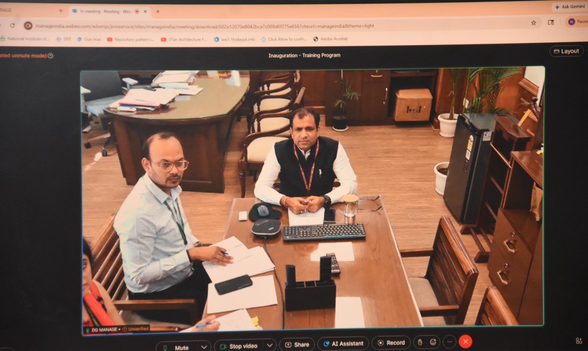 ManageHyd's tweet image. #MANAGE is organising a 5-day Training Program on #AgriculturalMarketing for #Extension #Professionals (4–8 May 2026) with 26 officers from 10 states.

The program was inaugurated by Shri. Sanjay Kumar Agarwal, IAS, Joint Secretary (Extension), DA&amp;amp;FW and Director General,MANAGE.