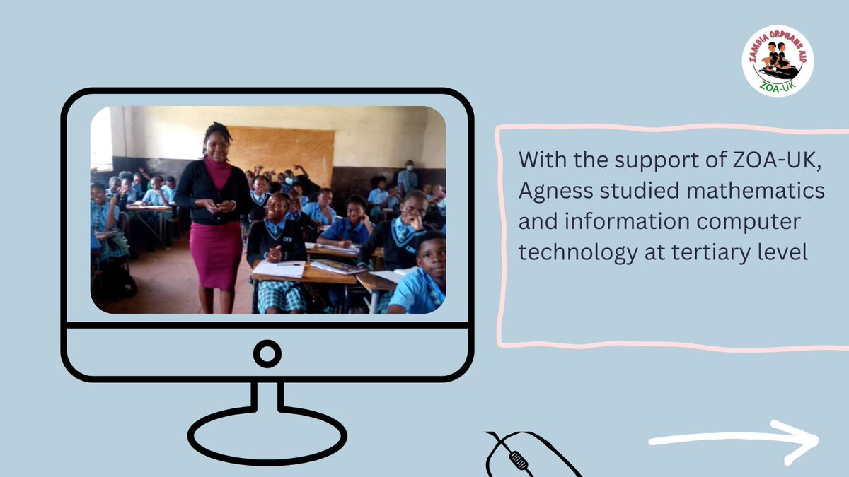 ZambiaUk's tweet photo. With the support of ZOA-UK, Agness has become not only a student of ICT, but a teacher of the next generation of Zambian youth. Visit https://t.co/5YdM4q9VjF.

#GirlsInICT #EmpowerHer2026  #womenintech #girlsinictandstem https://t.co/fXYFQdoruZ